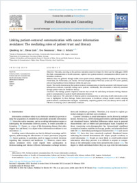 Schulz_2024_Elsevier_Patient edu counsel_Linking patient-centered